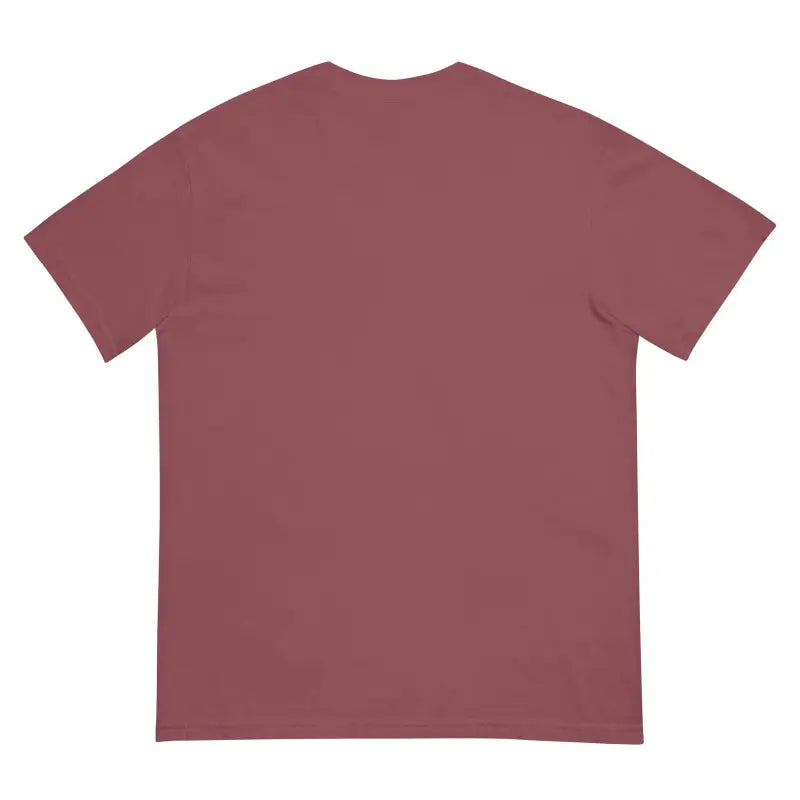 Plain burgundy short sleeve Smiles Heavyweight T-Shirt highlighting enchanting charm