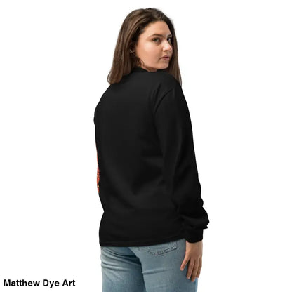 Black long-sleeved unisex shirt for Halloween, Trick r Treat themed elegance