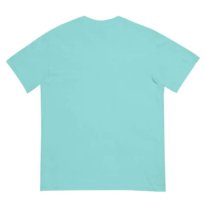 Mint green short-sleeve tee from Turquoise Monster Embrace structured unisex collection