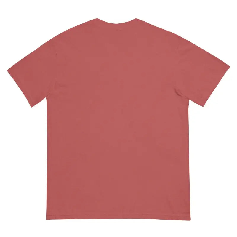 Plain red short-sleeve t-shirt from Turquoise Monster Embrace structured unisex collection