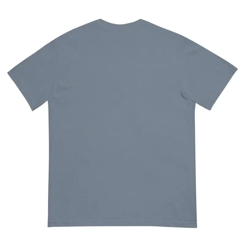 Plain gray short sleeve t-shirt from Turquoise Monster Embrace structured unisex garment-dyed collection