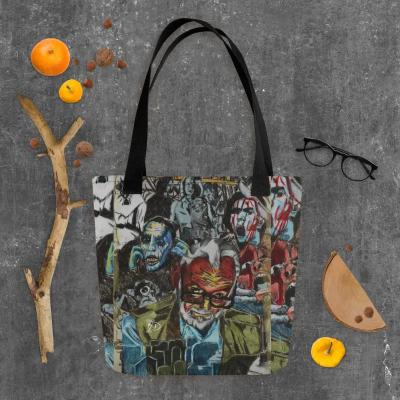 Printed tote bag with black handles from the Romero Trick-or-Treat collection