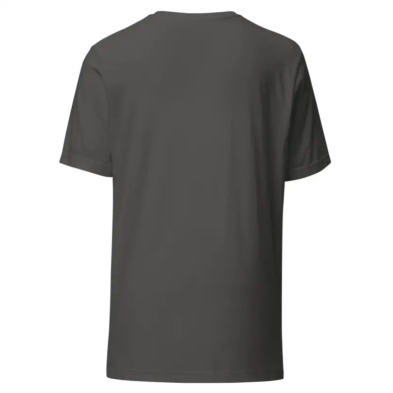 Plain dark gray unisex t-shirt with short sleeves for Halloween horror enthusiasts