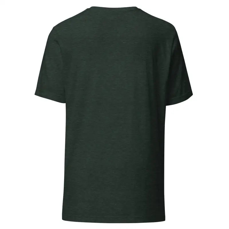 Plain dark green unisex t-shirt with short sleeves for Halloween horror enthusiasts