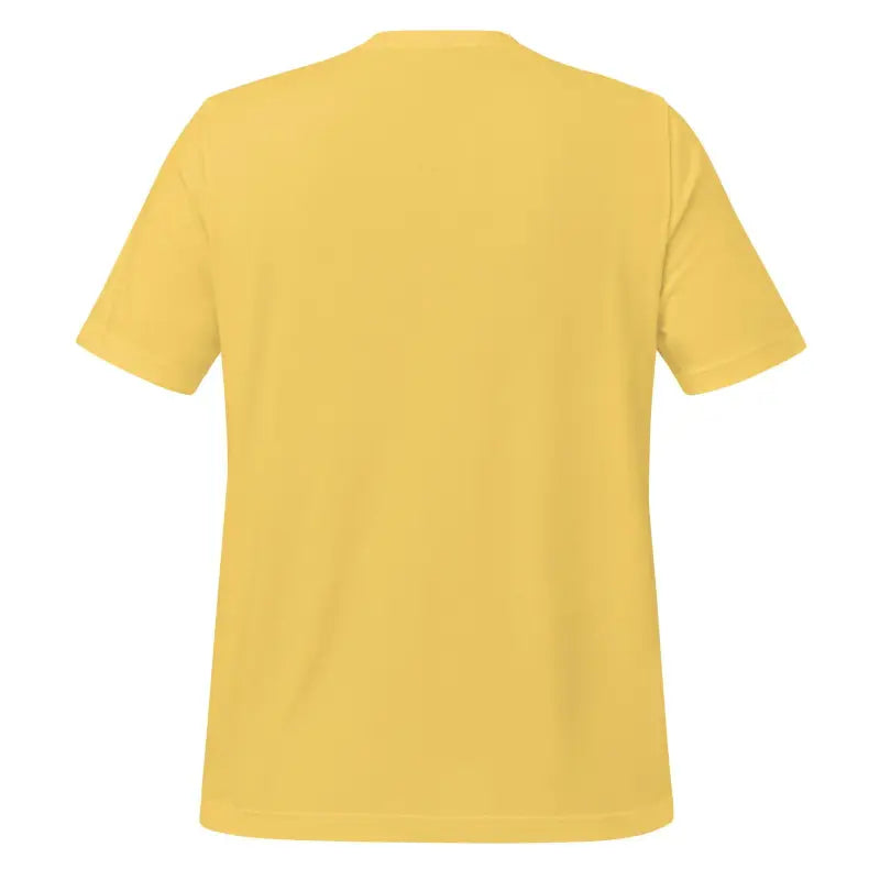 Yellow short-sleeved Valhalla Wisdom Tee showcasing divine legacy and eagle’s grace