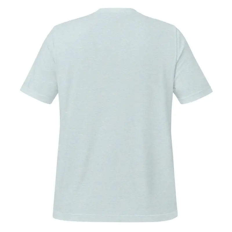 Plain light blue t-shirt featuring the Valhalla Wisdom Tee’s divine legacy design