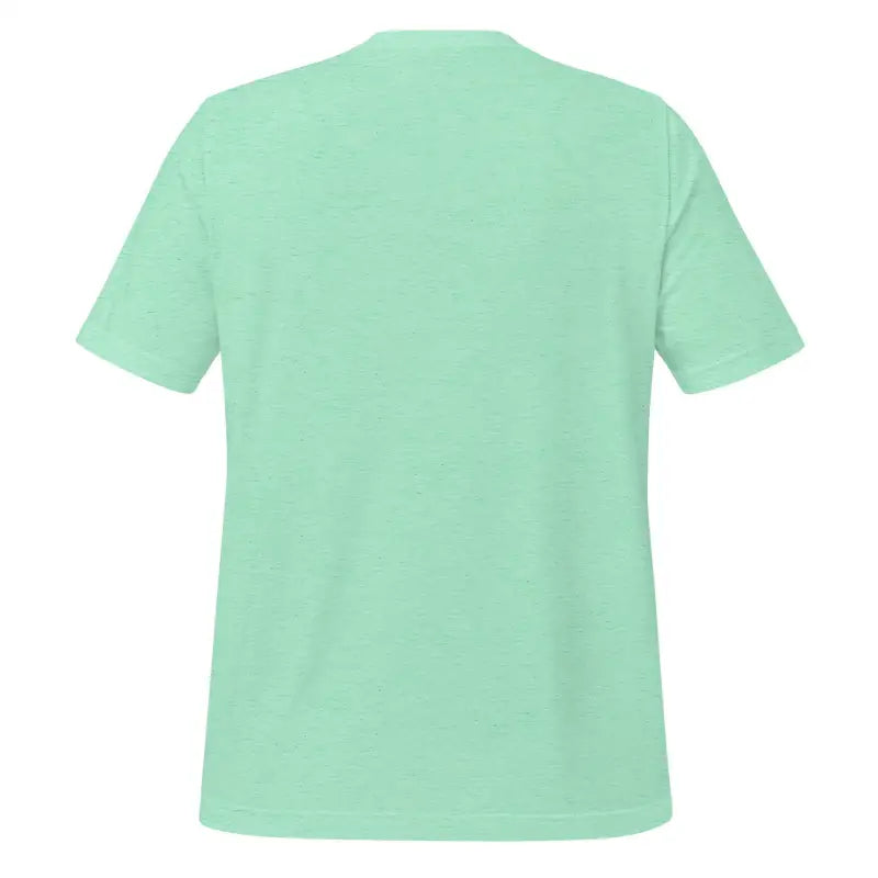 Mint green short-sleeved t-shirt from Valhalla Wisdom Tee, embodying divine legacy