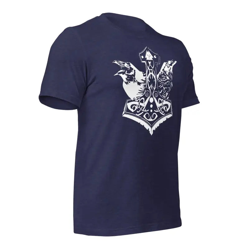 Navy blue Viking Pride T-Shirt with white anchor and Thor’s Hammer design