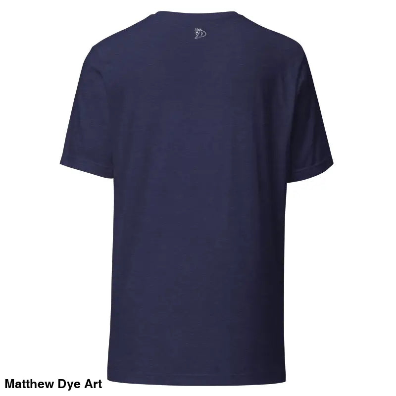 Navy blue short-sleeve Voynich Unisex Jersey T-Shirt made from airlume combed cotton
