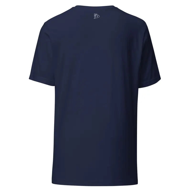 Navy blue short-sleeve t-shirt from Voynich Unisex Jersey A Canvas of Colorful Dreams