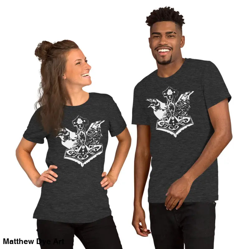 Viking pride t-shirt with Thor’s hammer and storied Viking heritage graphic