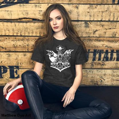 Viking pride t-shirt with Thors hammer and storied Viking heritage design