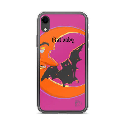 Bat Baby iPhone Case Enveloping Your Device in Whimsical Protection - XR / Back cover / Magenta - Tough for iPhone®