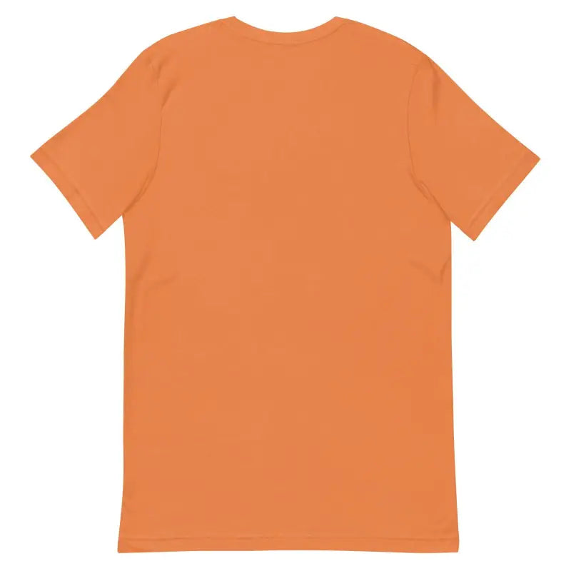 Plain orange short sleeve t-shirt for Scary Cat Halloween Unisex style