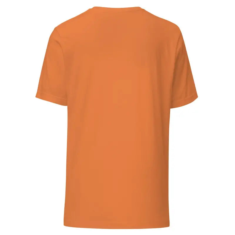 Plain orange unisex t-shirt with short sleeves for Trick R Treat Halloween celebration