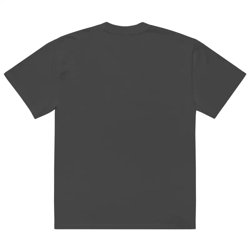 Plain dark gray t-shirt with short sleeves from Treat Smiles Oversized collection