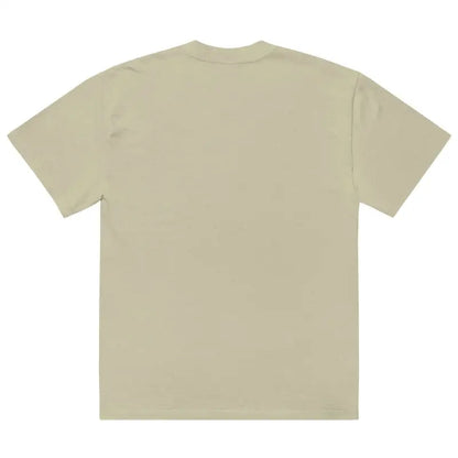 Plain beige t-shirt from Whimsical Treat Smiles Oversized collection for Halloween