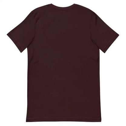 Plain burgundy t-shirt with short sleeves from the Vintage Cat Unisex collection