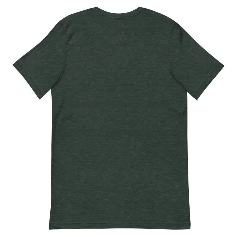 Dark green short sleeve vintage cat unisex tee for nostalgic style enthusiasts