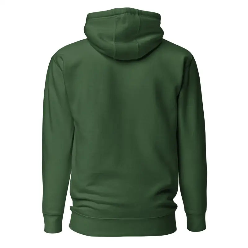 Forest green pullover hoodie sweatshirt from the back, a cult classic Soultangler Streetwear-Inspired Hoodie