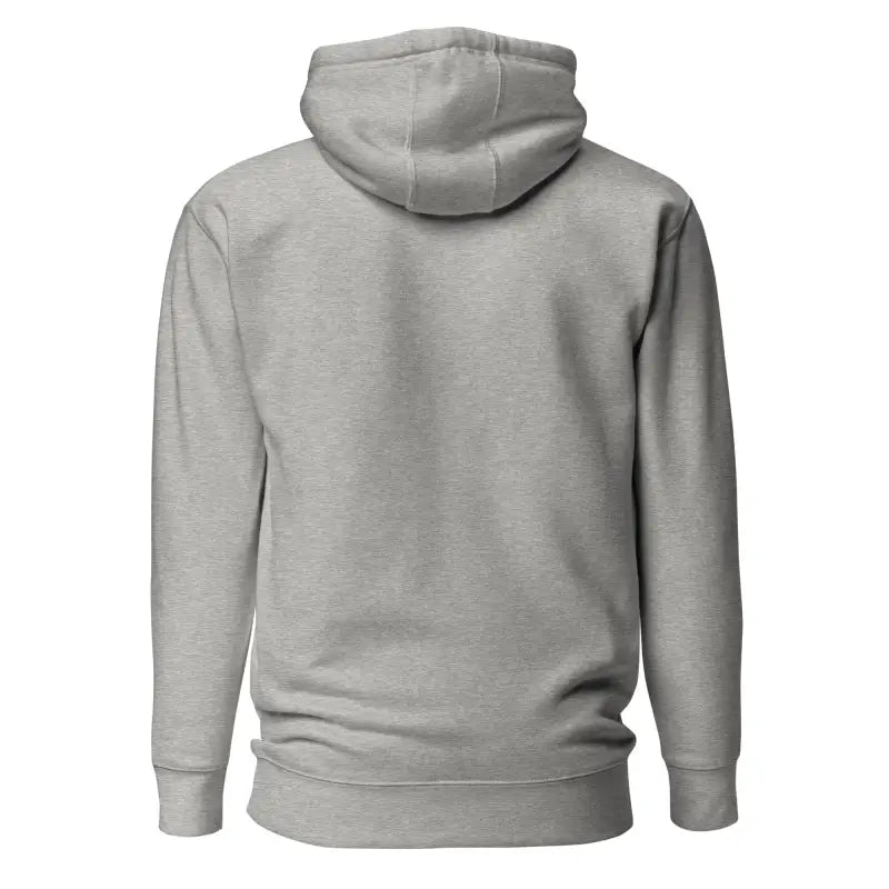 Light gray hooded sweatshirt back view from Whispers of Darkness Soultangler Streetwear-Inspired Hoodie