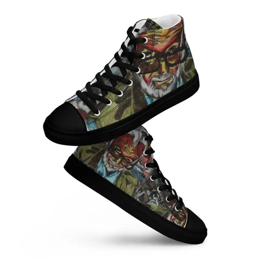 High-top sneakers with colorful designs and black trim from Zombie Tribute High collection