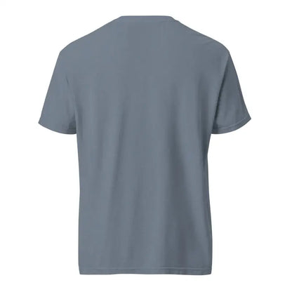 Plain gray short-sleeve heavyweight t-shirt featuring Zombie Cinema design